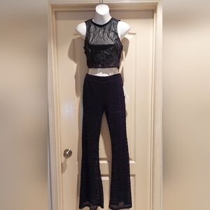 NWT Joe B Black Lace Flare Pants
